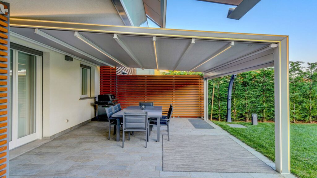 pergola lona tensada